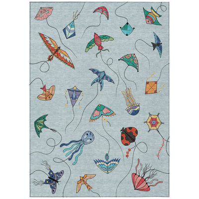 Machine Washable Indoor/Outdoor Chantille ACN2659 Kids Rug