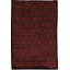 Hand-Knotted High-Quality Wine and Black Area Rug