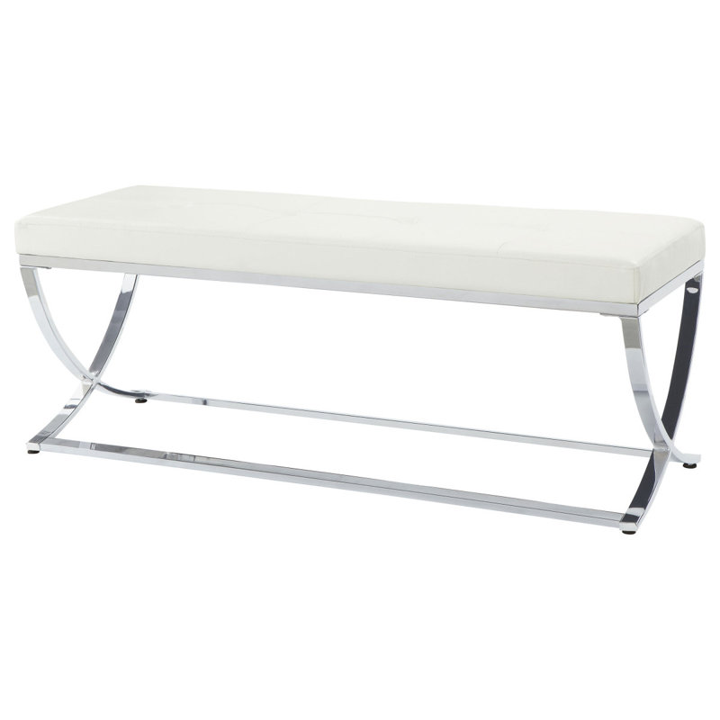 Bastien White Accent Bench