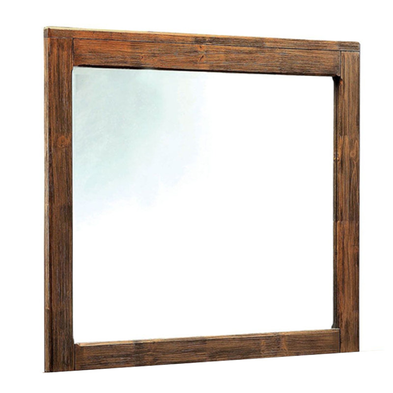 Miroir Kensingten au fini rustique naturel