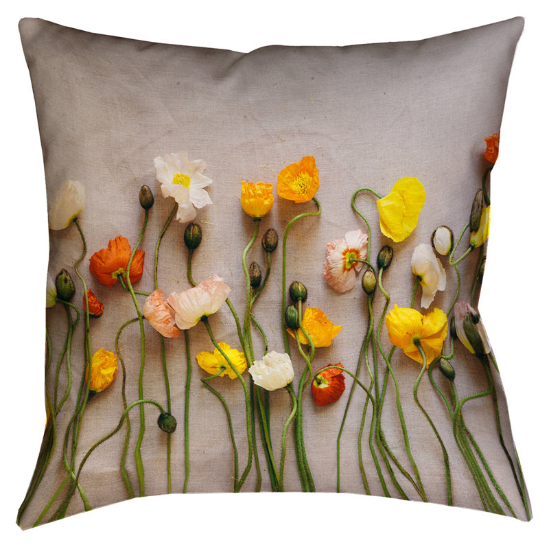 Housse de coussin carré 100% coton Erol, 26 po x 26 po