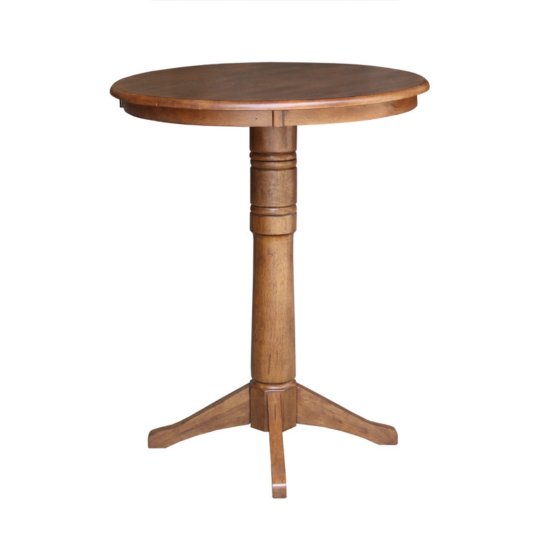Table de salle à manger Craighead, H 41,9 po x L 36 po x l 36 po, Chêne vieilli