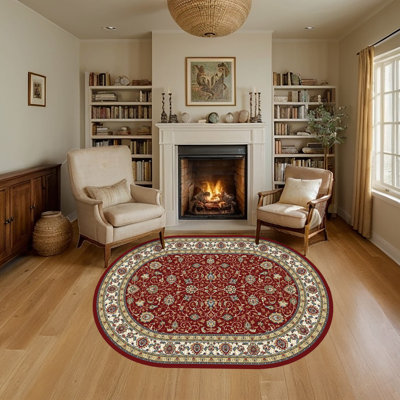 Tapis oriental rouge Attell