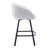 Absalom Modern Swivel Upholstered 26.6" Sherpa Counter Stool with Metal Frame-839629861-830356935
