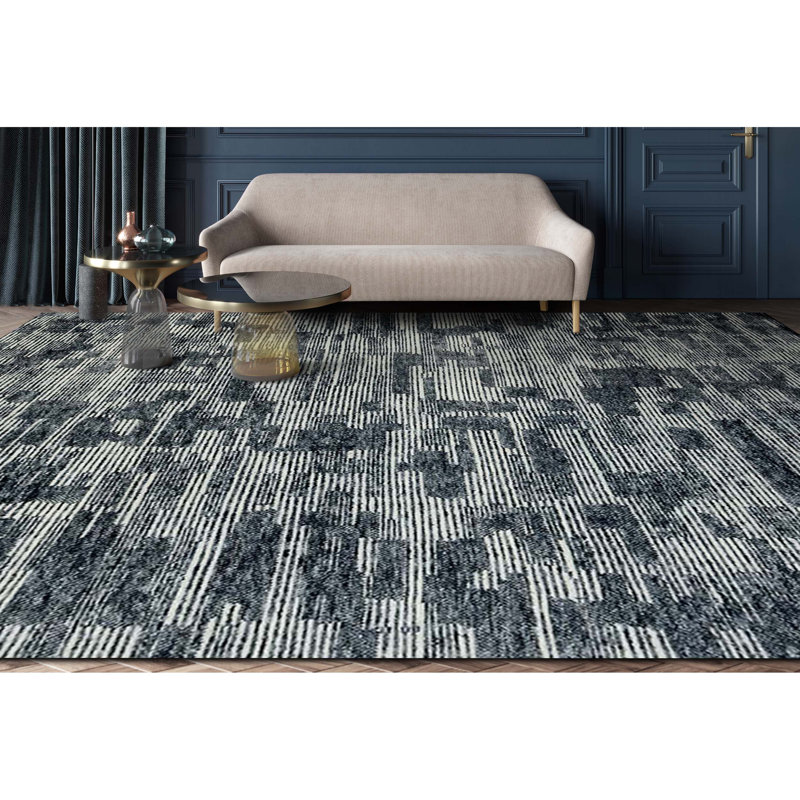 Wool Area Rug, Rectangle 9' x 12'