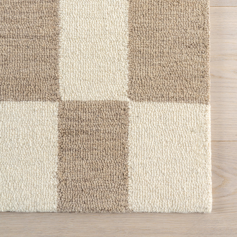 Caitlin Geometric Wool Area Rug, Rectangle 5' x 8'