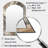 Morning Effervescence I - Abstract Arch Mirror, Grey Asymmetrical Decorative Wall Mirror, Printed Metal Art-1022871252