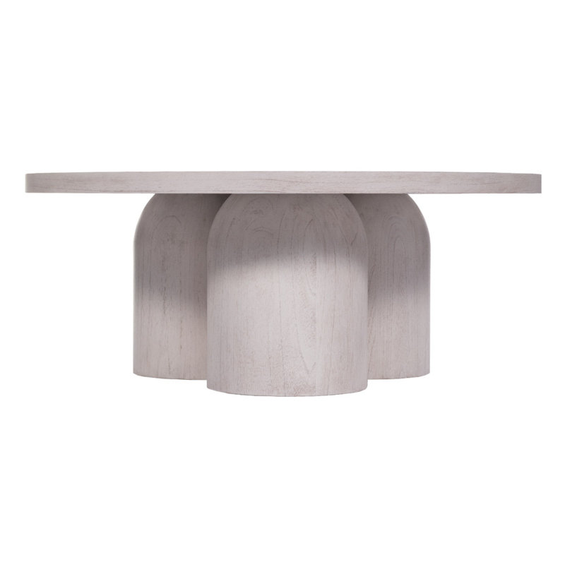 Solid Wood Cocktail Table, White