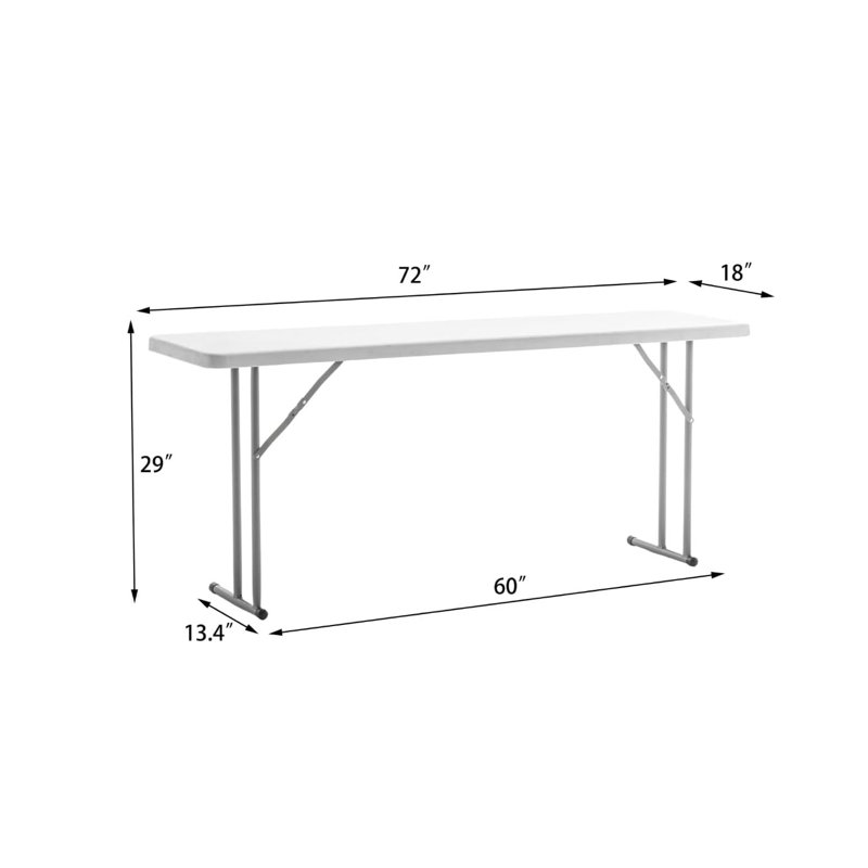 Bureau d'écriture rectangulaire l 72 po