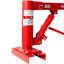 Grue à charge de levage de camion de levage supplémentaire d'une capacité de 1000 lb, montée sur base pivotante verrouillable, rouge
