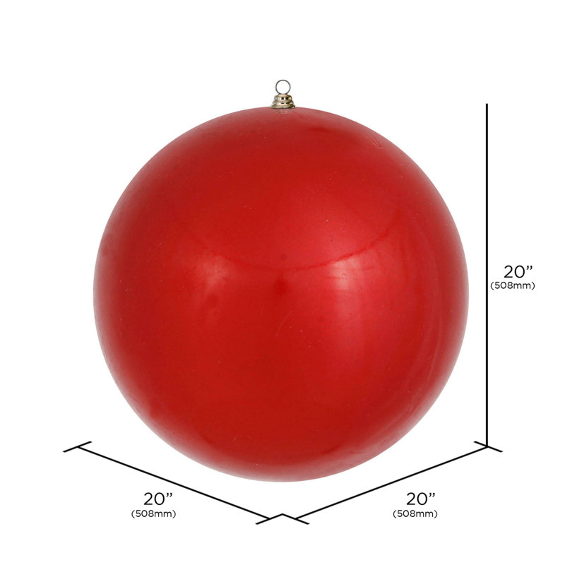 Ornement 20 po Vickerman, Rouge, H 20 po x l 20 po x P 6 po