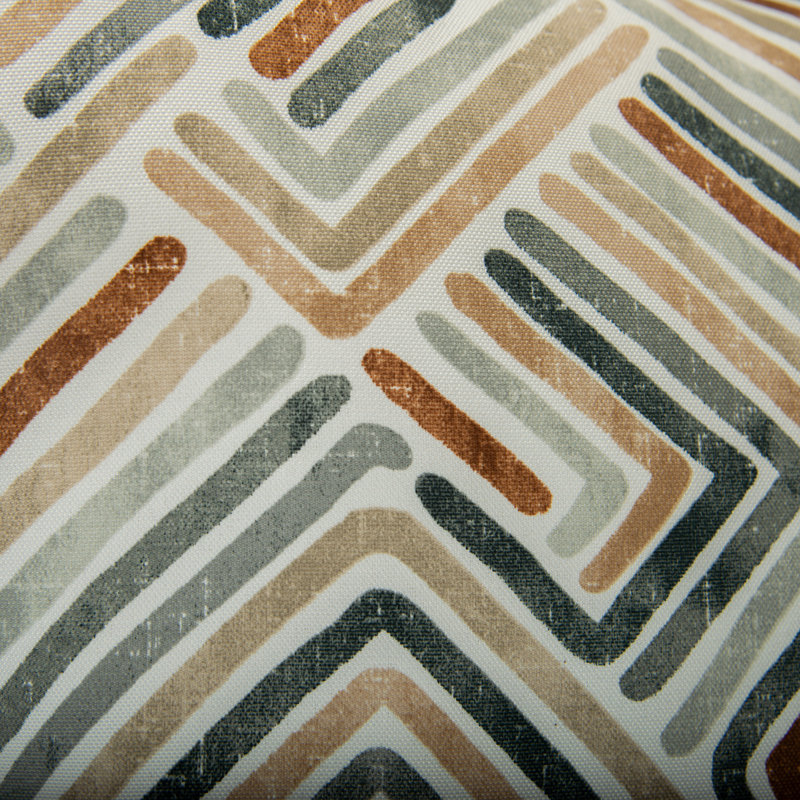 Coussin décoratif intérieur / extérieur en polyester à chevrons