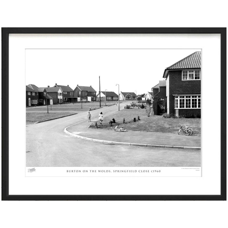 Burton On The Wolds, Springfield Close C1960 - Single Picture Frame Print, 43.5cm H x 53.4cm W x 2.3cm D