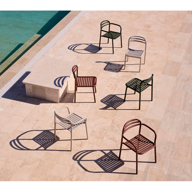 Bliss Chair W/O Armrest, Stackable, Dark green