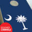 Ensemble de cornhole 2 po x 3 pi avec drapeau de Caroline du Sud
