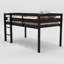 Lit mezzanine simple en bois avec échelle pour optimiser l'espace-1529369905