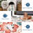 Washable Folding Floral Print Rug Washable Non - Slip Backing for Living Room Bedroom-951821931-951821941