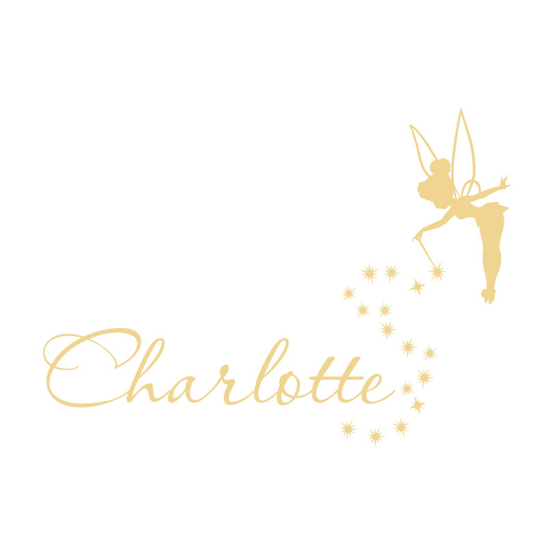 Adhésif décoratif chambre d'enfant Tinkerbell, Oui, Crème