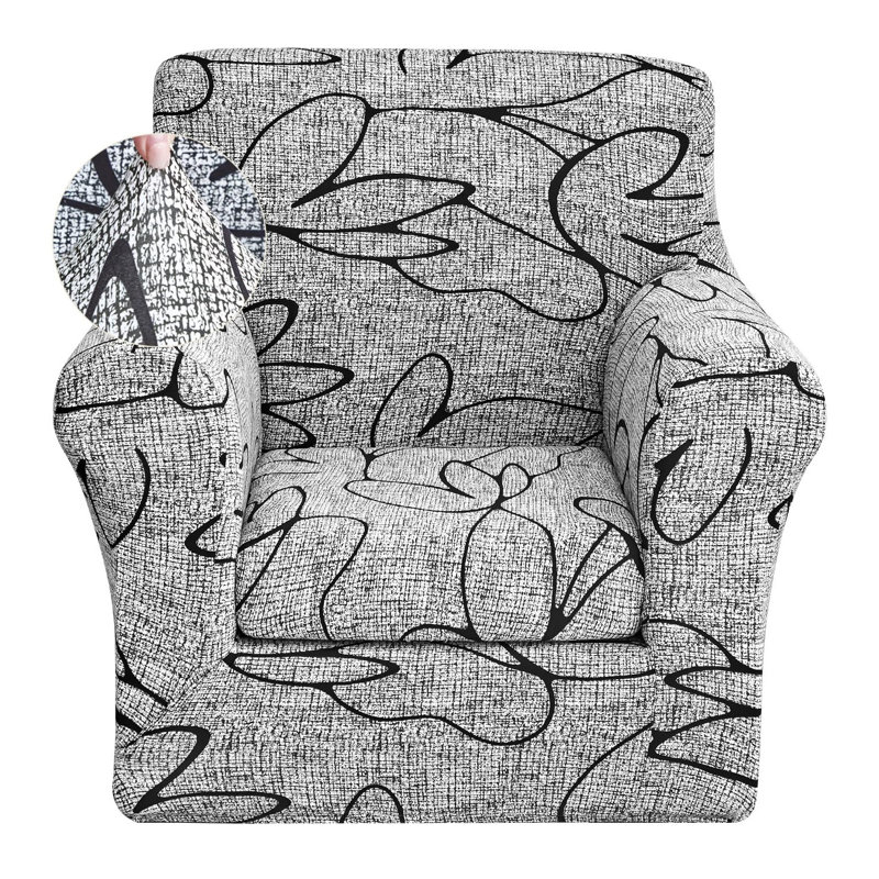 Housse de canapé extensible imprimée