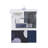 14PC Navy Confetti Shower Curtain Set