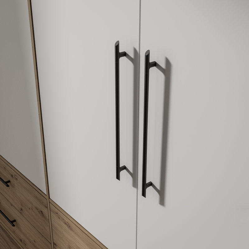 Mijah 4 Door Manufactured Wood Wardrobe