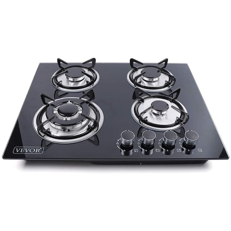 Gas Cooktop, 4/5 Burners Built-In NG LPG Gas Stove,High Power Burners For  Cooking, Household Kitchen Gas Stove Cooktop With Easy to Clean Tempered
