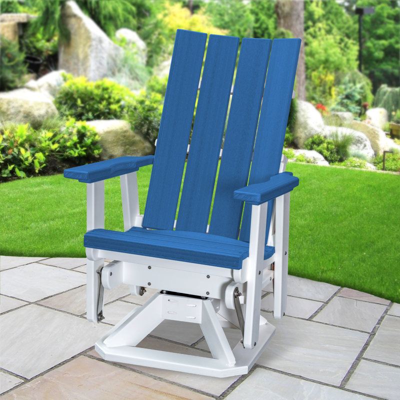 Fauteuil oscillant Brandon , Bleu / blanc
