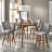 Iseral Swivel Upholstered Counter Stool with Solid Wood Frame