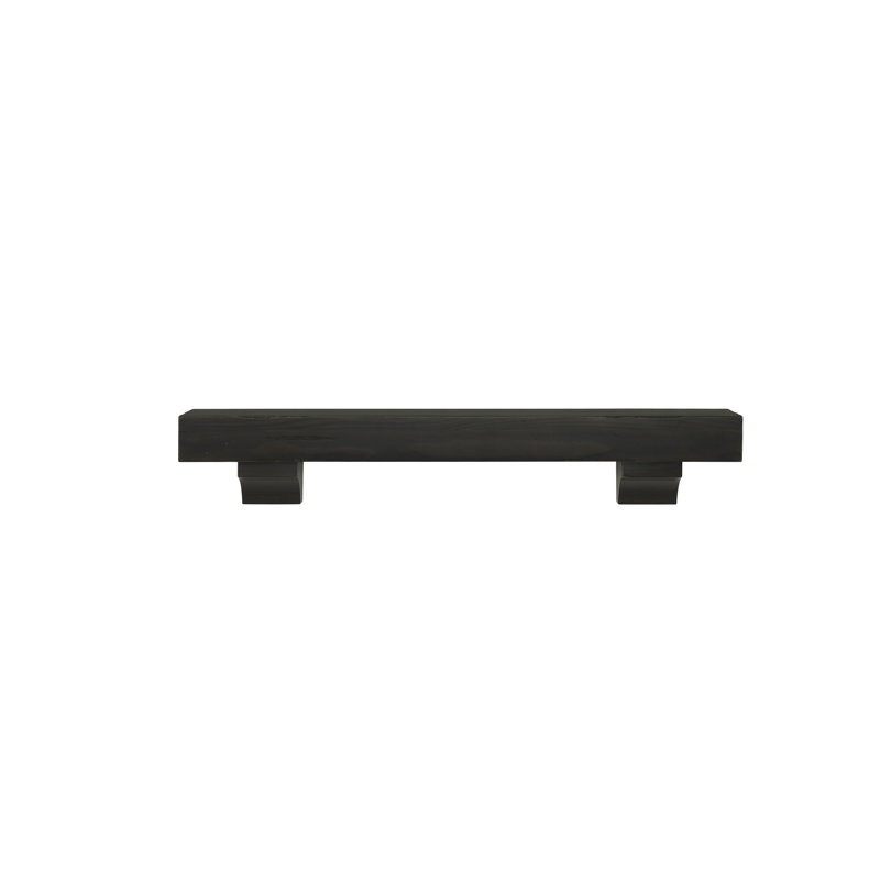 The Shenandoah Fireplace Mantel Shelf, Espresso Distressed, 48"