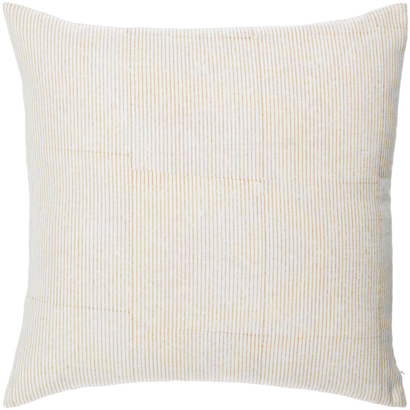 Coussin Vischer, Beige clair, Polyester/ Bourre en polyester, 20 po x 20 po