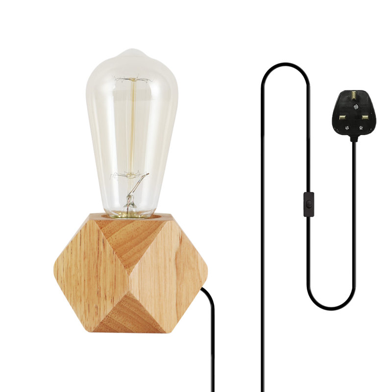 Neven Adjustable Solid Wood Architect Lamp Lamp, No