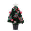 Pre-Lit Fibre Optic Cosmopolitan Star Topped Artificial Christmas Tree with Decorative Planter-1478956062