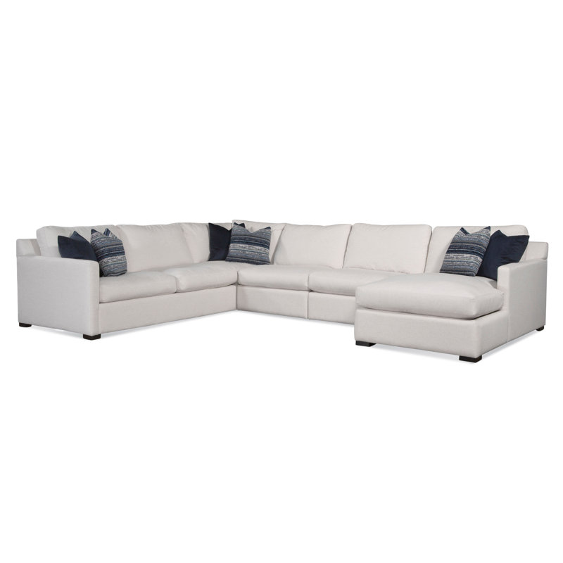Bel-Air Sectional, Left Hand Facing, Brown Geometric, 0456-33, Java Finish