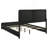 Burton Black Upholstered Queen Bed