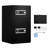 4.5 Cu.ft Safe Box, Double Door, Black, Key Lock & Password, , 3mm Thick Door Plate, 5 Solid Bolts, Dual Alarm, 3 Unlock Methods, Height Adjustable Shelf, Led For Storing Valuables Like Cash,