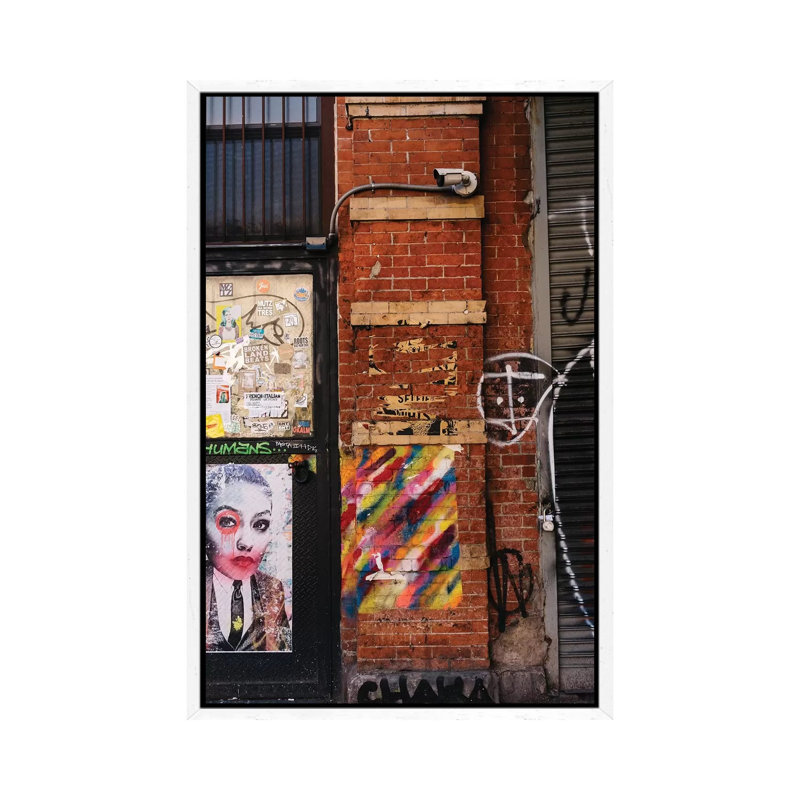 East Village Street IV by Bethany Young - Print on Canvas, 66.04cm H x 45.72cm W x 3.81cm D, White Framed