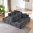 Chenille L-Shape Luxury Sectional Oversized Sofa,Mnimalist Design,Comfy Sleeper Couch for Living Room,Apartment&Reception Spaces,No Assembly Required-2017140200-2017140204