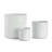 Arterra Crackle-Glaze White Ceramic Cachepots, Set of 3-111555824
