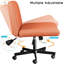 Chaise de travail pivotante en tissu Caelie-105049648