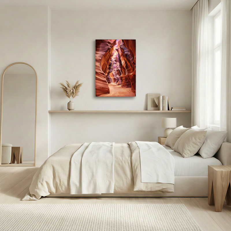 Canyon Waves, reproduction d'art sur toile, ensemble de 1, H 18 po x l 12 po, Toile tendue
