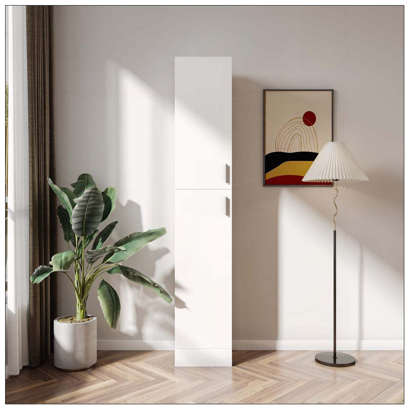 Armoire autoportante avec tablettes réglables