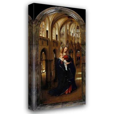 «The Madonna in the Church» par Jan Van Eyck - Art mural sur toile tendue avec châssis