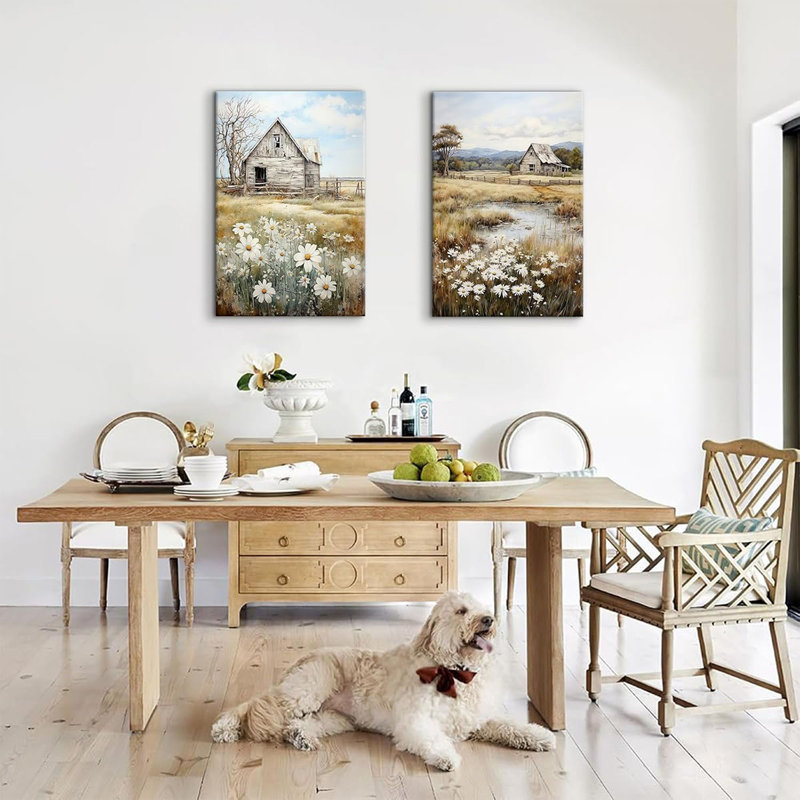 2 Piece Wrapped Canvas Wall Art