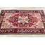 Tapis traditionnel rouge à motif géométrique 3x5