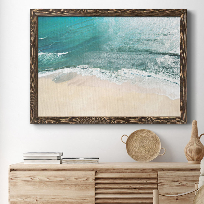 Maui Tides - Impression sur toile, H 31 po x l 44 po x P 1 po, Noyer