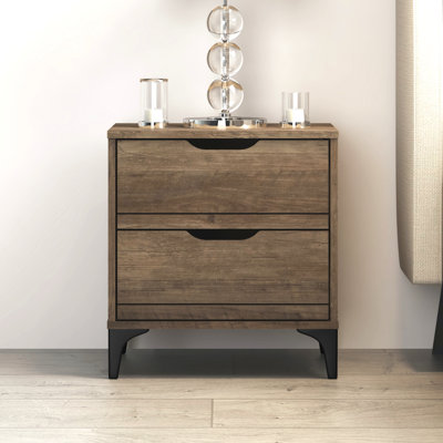 Norcross 2 Drawer Nightstand