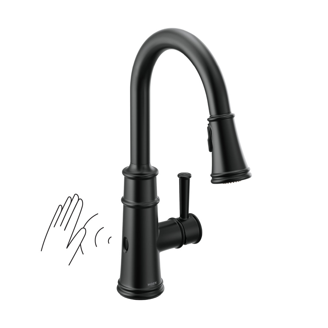 Moen Belfield MotionSense Wave Single Handle Pulldown Kitchen Faucet with Power Clean Technology Moen