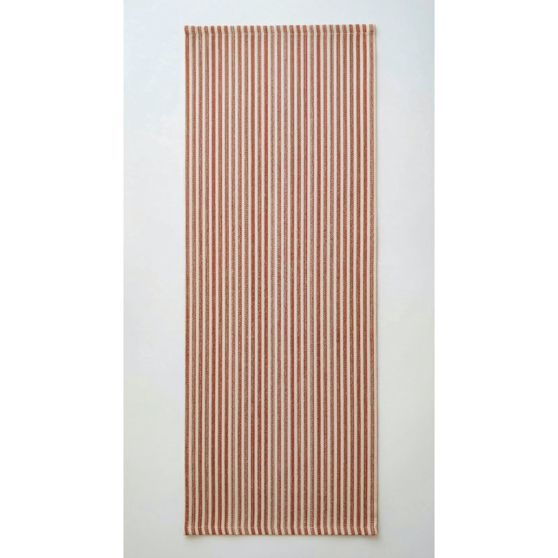 Light Copper Sandbar Stripe Indoor Outdoor Table Runner 14x72, Light Copper