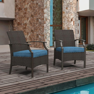 Fauteuils en osier pour l'extérieur Olilawn