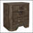 Rustic Brown Finish Nightstand